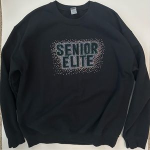 Senior Elite Bling Crew Neck